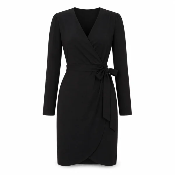 Black Wrap Dress